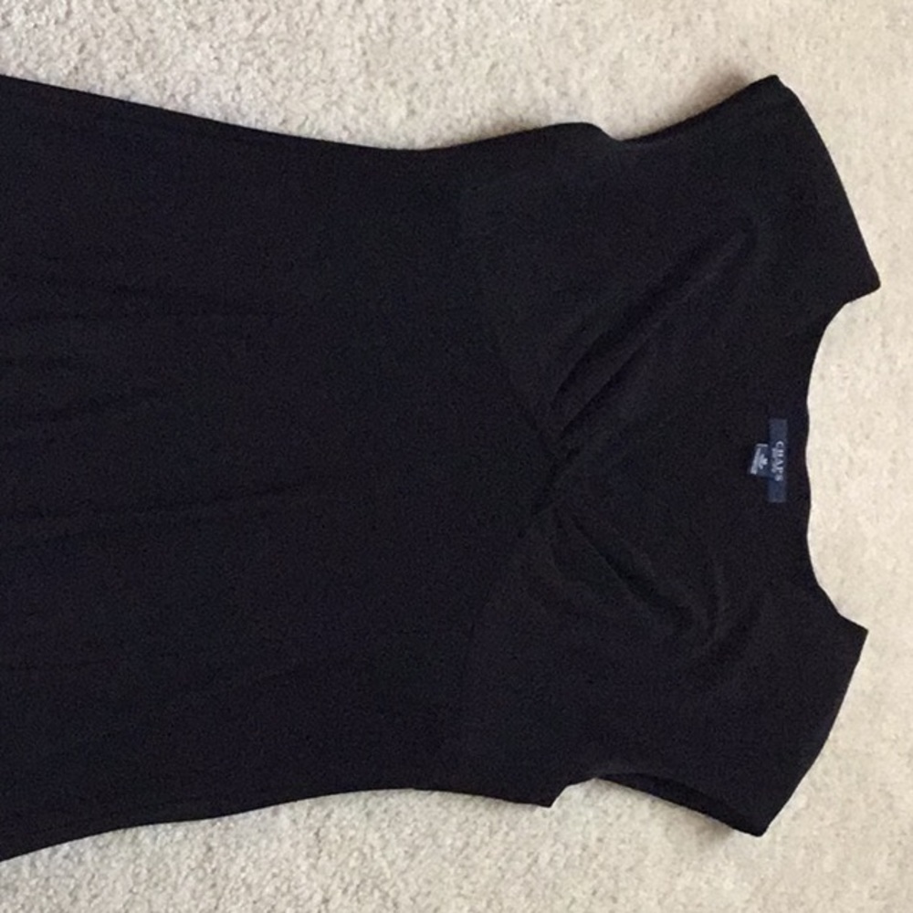 Chaps by Ralph Lauren v neck cap sleeve dress.